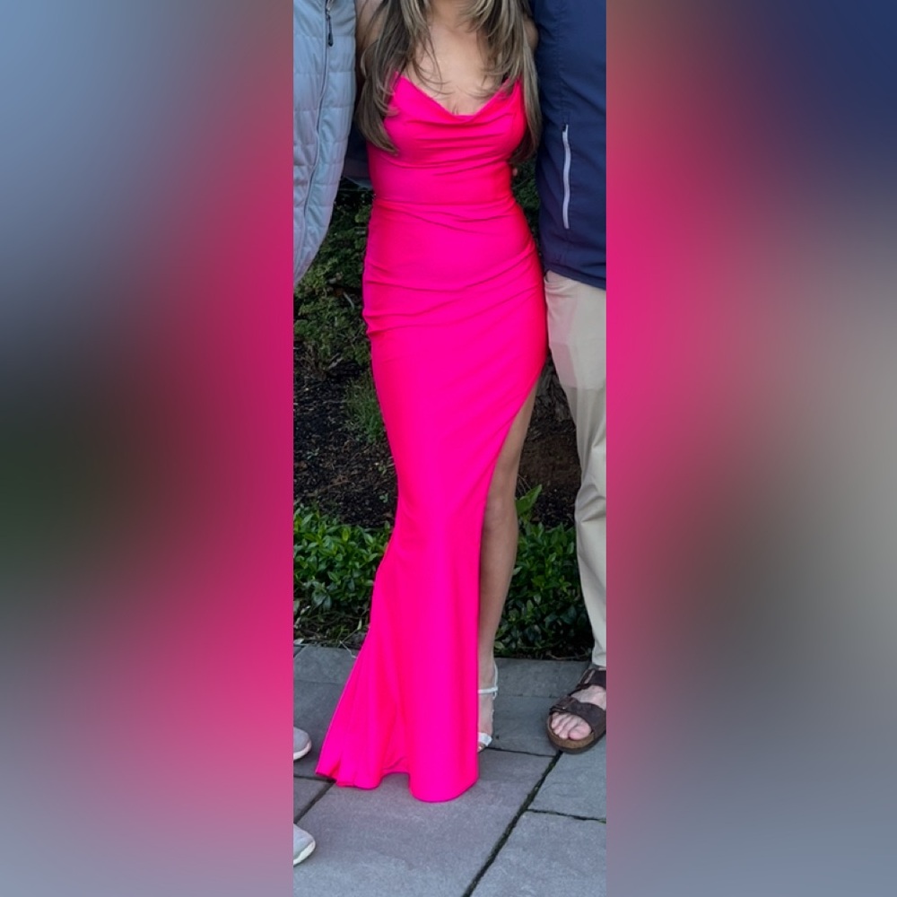 Vibrant Pink Prom Dress